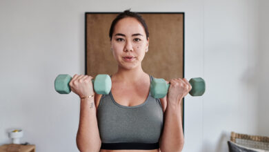 Photo of Жиросжигающие упражнения с гантелями